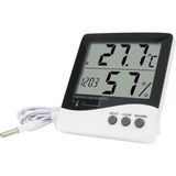 Electroon Htc2 Termometre Nem+Hava+Saat Iç ve Dış Ortam - 50mmx135x255mm - 1Adet