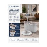 electropad Ultra Mop Otomatik Temizlik Seti 360 Derece Döner Başlıklı 16LT Paslanmaz Çelik Saplı Mikrofiber Püskül