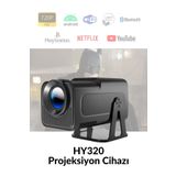 ELECTROZEN Hy320 Taşınabilir Siyah Projeksiyon 1080p 4k Destekli Wireless Ve Bluetooth Android Son Sürüm