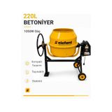 Elefant 220 L Betoniyer Harç Karma Makinesi Karıştırıcı