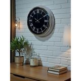 Elegance 40 Cm Metal Krom Duvar Saati