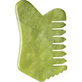 Elegance Çok Amaçlı Taşı Pro Gua Sha Tırtıklı Masaj Aleti Doğal Taş Tarak Jade Gua Sha Jade Hair Comb Saç, Yüz ve Cilt Bakımı Aleti