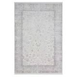 Elegance Eg004a Gri Halı Antrasit Modern Klasik Desenli Viskon Doğal Iplik Bambu Halı Tozu Az Salon 78 X 300 A.grı-K.grı