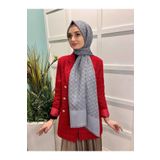 Elegance Monogram Şal 1090100 Gri İE1090100