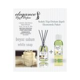 Elegance vip Perfume Beyaz Sabun 110 Ml - Çubuklu Oda & Ortam Kokusu + Yedek Tüp Dolum Şişeli