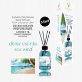Elegance Vip Perfume Deniz Esintisi Reed Diffuser Bambu Çubuklu Oda Kokusu 55 ml