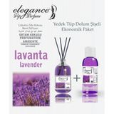 Elegance Vip Perfume Lavanta 110 ml - Çubuklu Oda & Ortam Kokusu + Yedek Tüp Dolum Şişeli