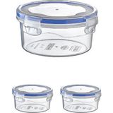 Elegancev 1000 ml Sızdırmaz Kilitli Saklama Kabı - 3 Lü Set