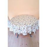 ELEGANCEV ALTI ASTARLI YUVARLAK MUŞAMBA MASA ÖRTÜSÜ -140 CM ÇAP-ELG34