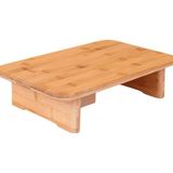 Elegancev Ayaklı Bambu Kesim Tahtası-Kesme Tahtası-Ekmek Tahtası-Et Tahtası-(36 x 24 x 8,5 Cm) - Kahverengi - YOK