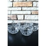 Elegancev Cam Mini Kase - Çerezlik-Tatlı Kasesi- 6 Adet -7,5 x 5 cm -135 ml - Şeffaf - YOK