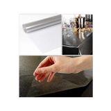 Elegancev Gümüş Simli Şeffaf Masa Örtüsü 4-6 Kişilik 110-140 Cm
