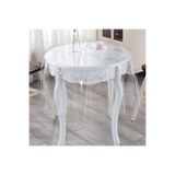 ELEGANCEV ŞEFFAF YUVARLAK MASA ÖRTÜSÜ -0,15 MM KALINLIK -135 CM ÇAP