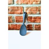 Elegancev Silikon Sert Pilav Kaşığı -Servis Kaşığı- Gri Renk - 1 Adet- 21 cm - 1 lt