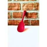 Elegancev Silikon Sert Pilav Kaşığı -Servis Kaşığı- Kırmızı Renk - 1 Adet- 21 cm - 1 lt