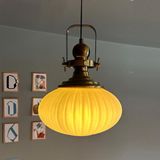 Elegant Beyaz Cam Tekli Avize Eskitme Başlık Retro Sarkıt Lamba Restoran Salon Aydınlatma