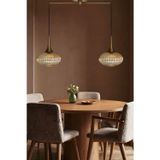 Elegant Cam Bal Rengi İkili Metal Çubuk Avize Eskitme Külah Başlık Sarkıt Lamba Salon Aydınlatma