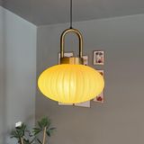 Elegant Cam Beyaz Tekli Avize Eskitme Kilit Başlık Retro Sarkıt Lamba Restoran Salon Aydınlatma