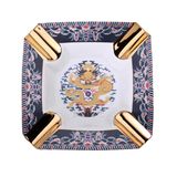 Elegant Chinese Dragon Büyük Boy 4lü Puro Küllüğü Desenli Gold