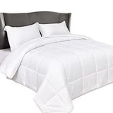 Elegant Comfort Birinci Sınıf Otel Kalitesi 1200 İplik Sayısı %100 Mısır Pamuğu, 3 Parça Çizgili Alternatif Pamuk Yorgan Seti - Kutu Dikişli - 4 Köşe Sekmeli Nevresim Takımı, İkiz XL, Beyaz