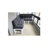 elegant concept Şark Köşesi Ve Palet Minderi Sadece Minder Dahildir 2 Oturma Minderi 2 Sırt Dayama Minderi
