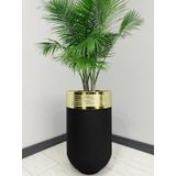 Elegant Dekoratif Gold Darbuka Siyah Saksi 70Cm