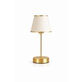 Elegant Gold Abajur Masa Lambası, E27 Duy, Modern Şık Tasarım, 37 cm Yükseklik, LED Uyumlu, Dekoratif Gece Lambası, Yatak Odası ve Salon için