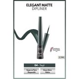 Elegant Matte Dipliner Waterproof Suya Dayanıklı - 04 Ocean Green - Yeşil