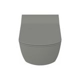 Elegant Rim-Off Duroplast Yavaş Kapanan Klozet Kapaklı Cool Grey Set - Gri