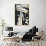 Elegant Yağlı Boya Dokulu Tablo 60X90 Gold Çerçeveli