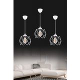 Elegante Beyaz Modern Sarkıt Salon Mutfak Oturma Odası Hol Avize Aydınlatma (3 ADET/CAMSIZ)