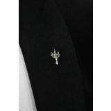 Elegante Cravatte Atlantis Trident Ceket Yaka İğnesi Rozet Broş