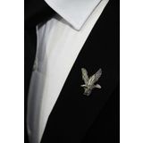 Elegante Cravatte Kartal Figürlü Ceket Yaka İğnesi Rozet Broş