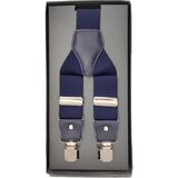 Elegante Cravatte Lacivert Renk Lüks Erkek Pantolon Askısı - Standart
