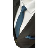 Elegante Cravatte Nefti Yeşili Armürlü Dokuma Kravat ve Mendil