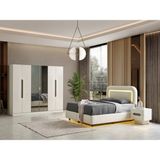 Elegante Mdf Yatak Odası Takımı - Aytaşı - 240x58x218