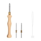EleganTShoP Ahşap Punch Panç İğne Seti P9W
