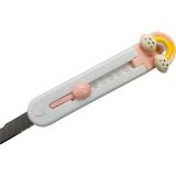 Elegantshop Mini Maket Bıçağı Falçata 9 cm 665A-BULUT - Pembe