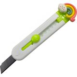 Elegantshop Mini Maket Bıçağı Falçata 9 cm 665A-BULUT - Yeşil
