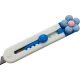 Elegantshop Mini Maket Bıçağı Falçata 9 cm 665A-CICEK - Mavi