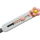 Elegantshop Mini Maket Bıçağı Falçata 9 cm 665A-CICEK - Somon