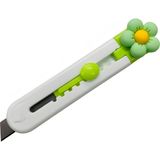 Elegantshop Mini Maket Bıçağı Falçata 9 cm 665A-CICEK - Yeşil