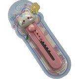 Elegantshop Mini Maket Bıçağı Falçata 9 cm OLX-6011 - Pembe