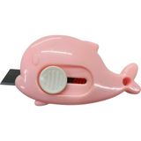 Elegantshop Mini Maket Bıçağı Falçata Yunus 7 cm FX679 - Pembe