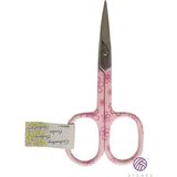 Elegantshop Nakış Dikiş Makası Desenli Baskılı - Pembe