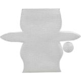 Elegantshop Plastik Kanvas Çanta Şeffaf - CTBA - 23 x 14 cm
