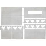 Elegantshop Plastik Kanvas Peçetelik - PT - 11,5 x 23,5 cm