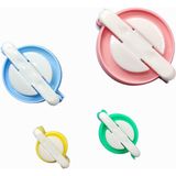 Elegantshop Renkli Ponpon Pompom Aleti Makinesi 4'lü Set Pratik Kullanım İçin Farklı Ebatlar