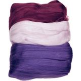 Elegantshop Şık Düğme Yün Keçe 35 - 40 gr - Mor