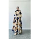 ELEGANTSTİL AHSEN MODEL MANGO KUMAŞ TESETTÜR ELBİSE
